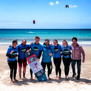 Curso grupo kitesurf