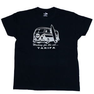 camiseta surfer tarifa waiting for the set