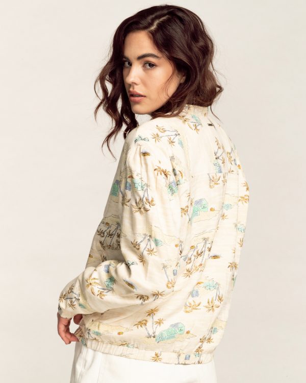 CHAQUETA BOMBER BILLABONG SUMMER EVENING 4409 OPEN WHITE