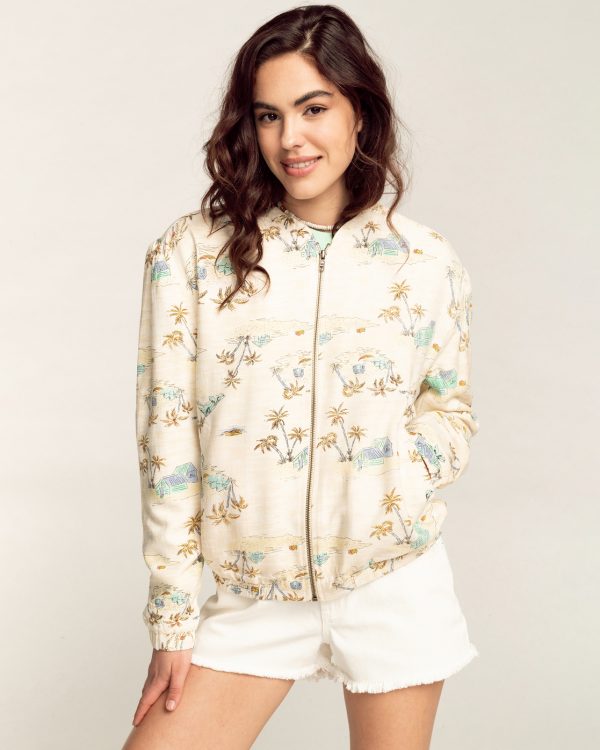 CHAQUETA BOMBER BILLABONG SUMMER EVENING 4409 OPEN WHITE