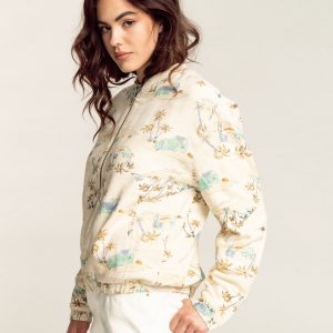 CHAQUETA BOMBER BILLABONG SUMMER EVENING 4409 OPEN WHITE