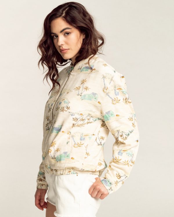 CHAQUETA BOMBER BILLABONG SUMMER EVENING 4409 OPEN WHITE