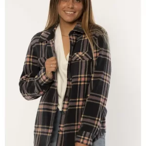 NIGHTS LS WVN FLEECE TOP SISSTREVOLUTION