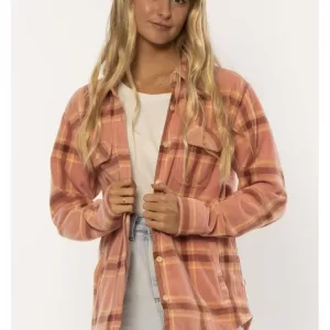 NIGHTS LS WVN FLEECE TOP SISSTREVOLUTION