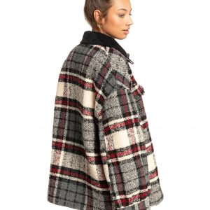 Lucky Girl Billabong - Chaqueta a cuadros oversize para Mujer