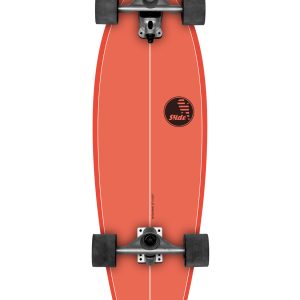32″ x 10.25″x 18″ WB- 7 PLY MAPLE DECK SLIDE TRUCKS 70mm, 78A WHEELS (BLACK)