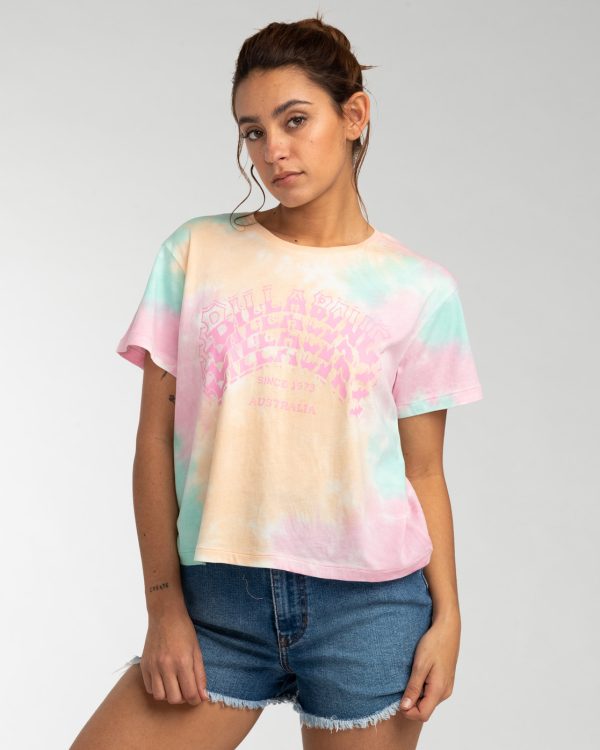 CAMISETA CROP ARCHSTACK DYER MUJER BILLABONG