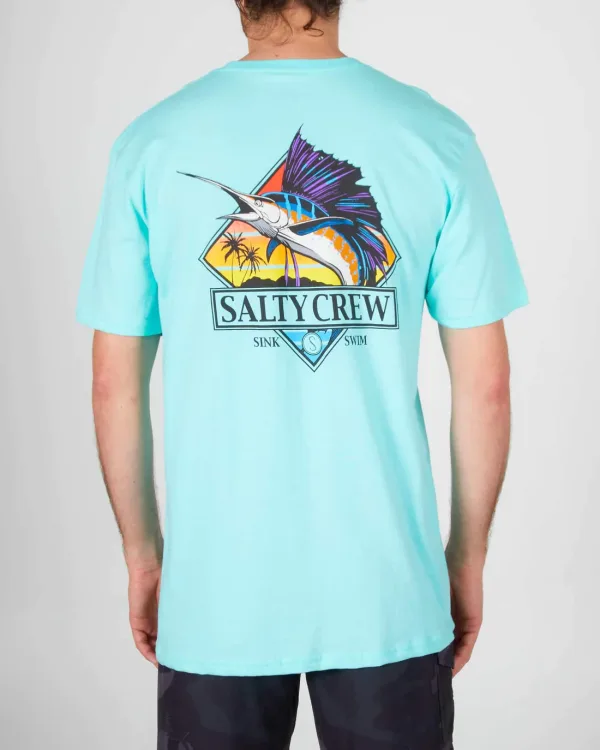 CAMISETA SALTY CREW GONE SAILIN STANDARD S/S TEE -SEA FOAM