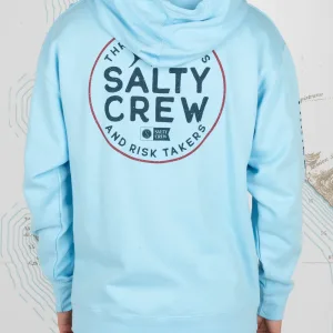 SUDADERA SALTY CREW FIRTS MATE FLEECE - LIGHT BLUE