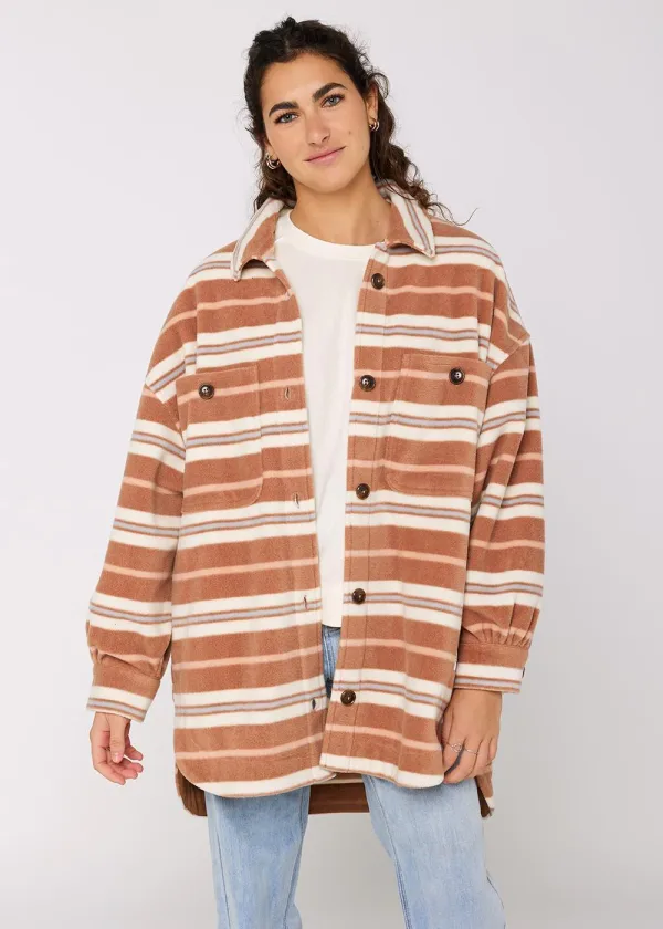 POLAR PALMAS ECO-ZY POLAR LS OVERSHIRT GF113POL-RUT-Russet-XS