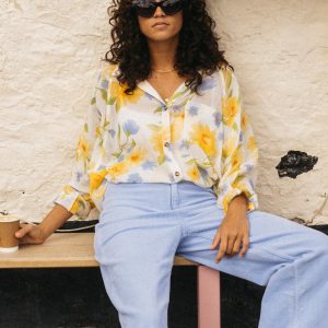 Isabel Billabong - Camisa de Manga Larga para Mujer