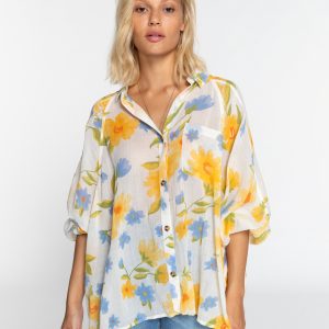 Isabel Billabong - Camisa de Manga Larga para Mujer