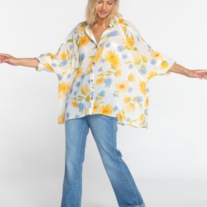 Isabel Billabong - Camisa de Manga Larga para Mujer